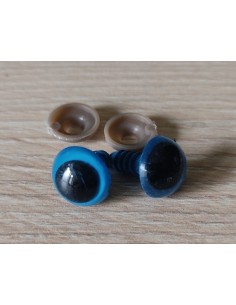 Ojos de plástico 16mm azules