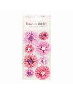 Back to Basics Perfectly Pink Accordion Stickers