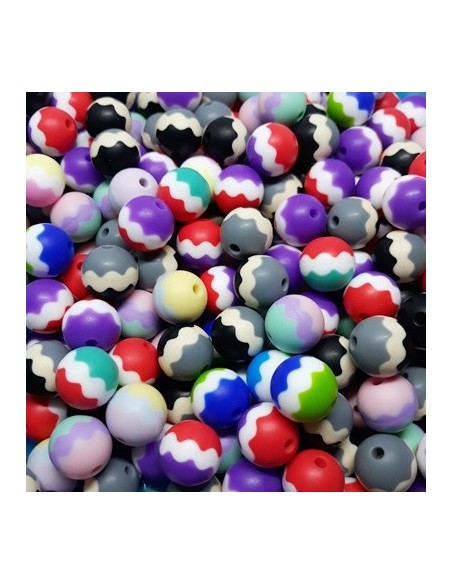 Bolas de silicona tricolor 15mm