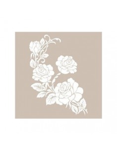 Stencil 3 rosas  21x30cm
